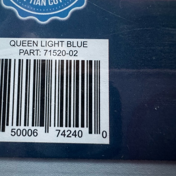 Giza Dreams Queen Sheets - Light Blue - Picture 4 of 4